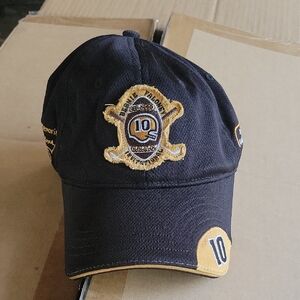 Black and Gold Embroidered Cap